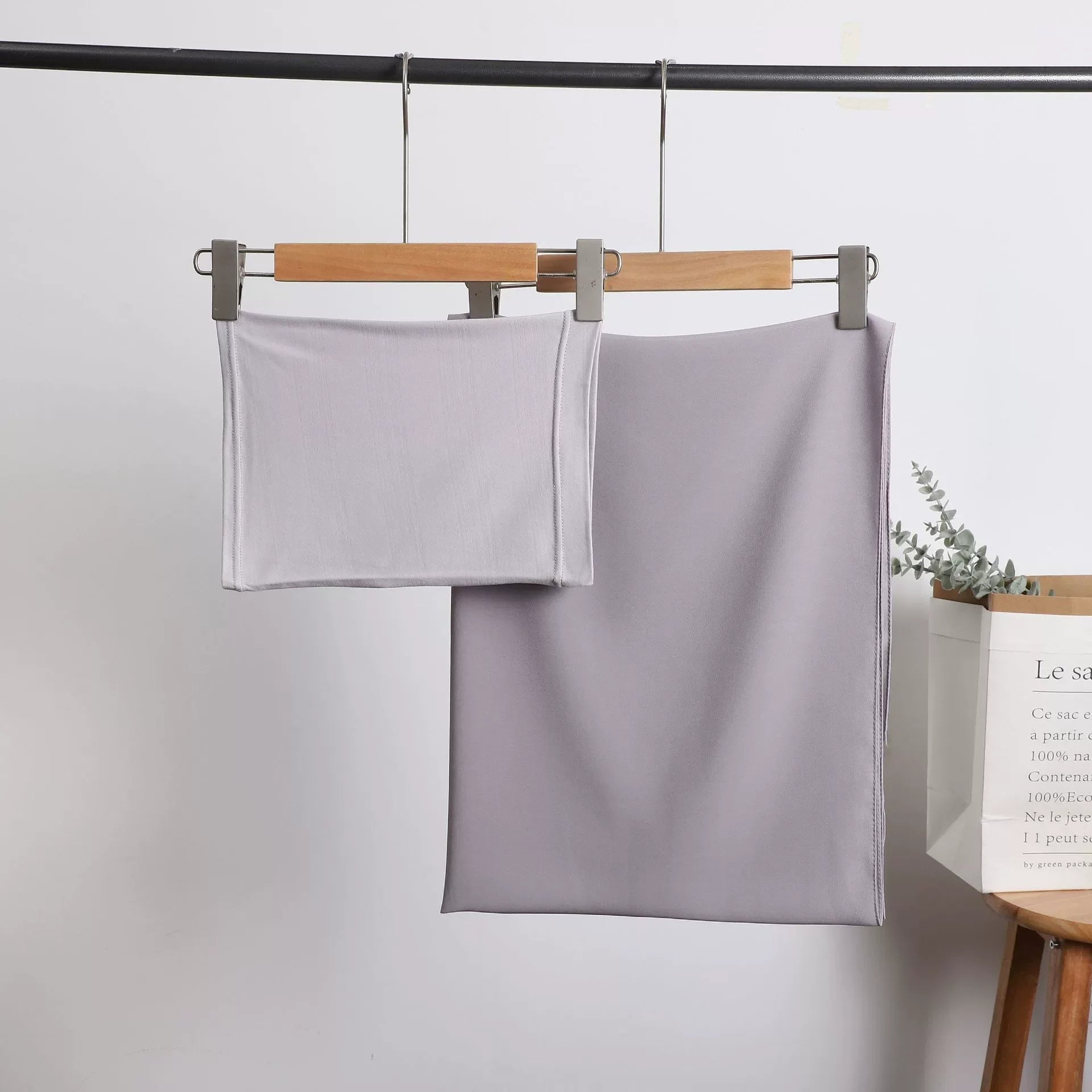 le khimar | ensemble pastel gris