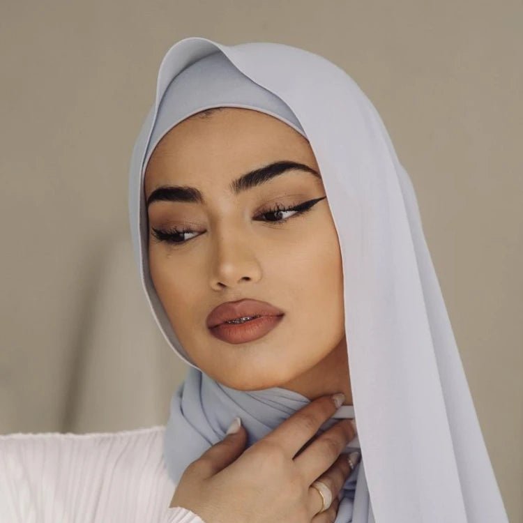 Voici à quoi ressemble le khimar | ensemble pastel une fois porté