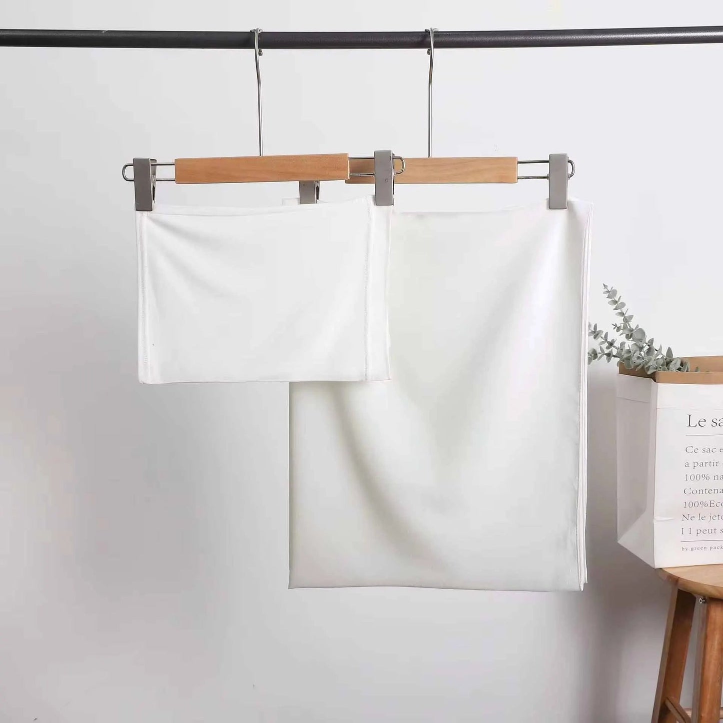 le khimar | set khimar + bonnet blanc