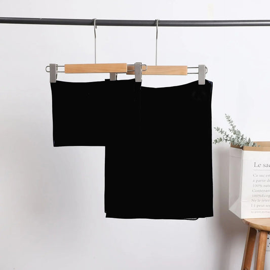 le khimar | set khimar + bonnet noir