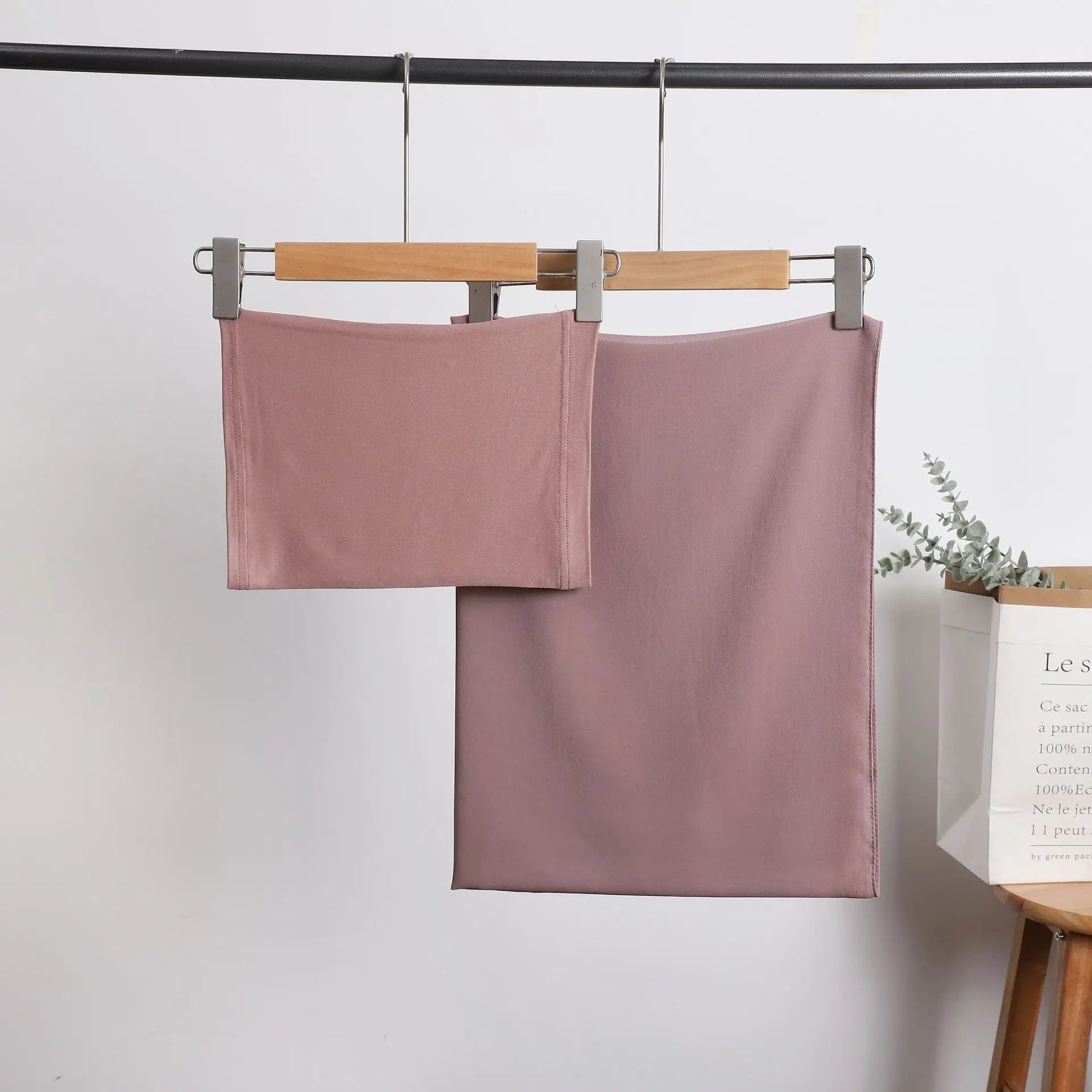 le khimar | set khimar + bonnet bois de rose