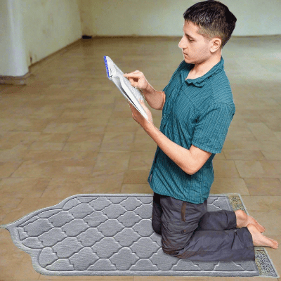 Tapis de priere - PrayerMat™ - Gris Claire - Ma Oumma