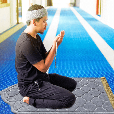 Tapis de priere - PrayerMat™ - Gris Claire - Ma Oumma