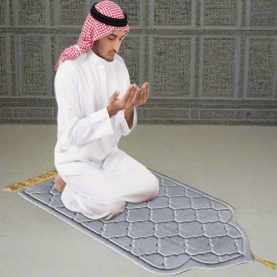 Tapis de priere - PrayerMat™ - Gris Claire - Ma Oumma